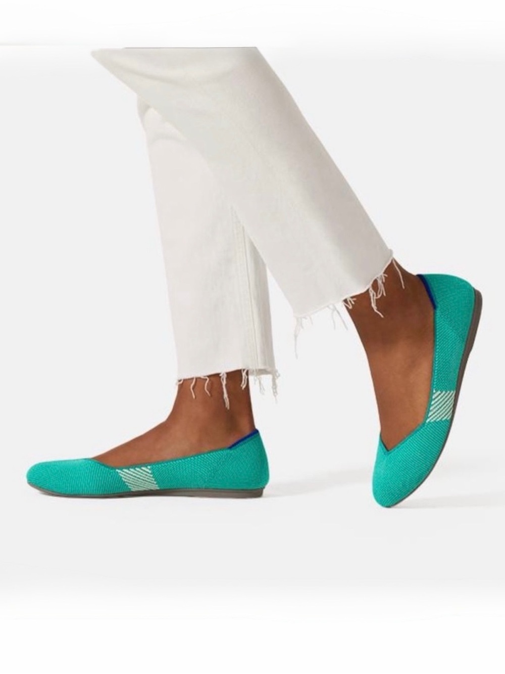 Rothy’s RETIRED COLOR Calypso Teal Ballet Flat Size 11 - Picture 15 of 16